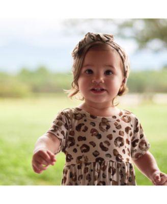 Baby Girls Midnight Floral Short Sleeve Twirl Dress