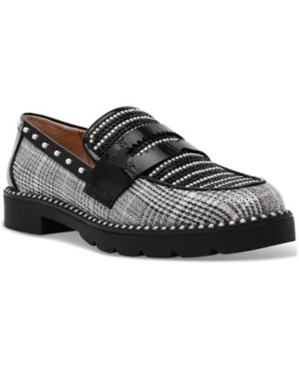 【PORTERNA】Beads lace-up loafers ACNE STUDIOS Embellished washed-leather loafers | NET-A-PORTER