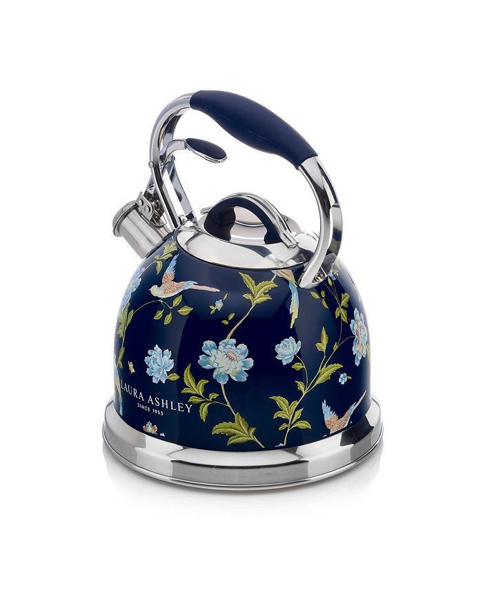 Laura Ashley 10-Cup Navy Stove Top Kettle - Macy's