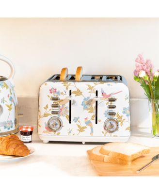 Elveden White 4-Slice Toaster