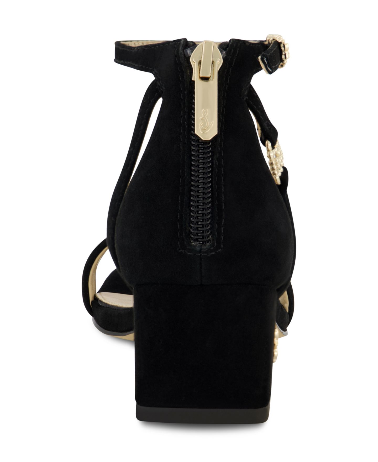 Туфли Sam Edelman Delaney Dezi Ankle Strap Dress Heel для девочек, цвет: Чёрный — фото 6