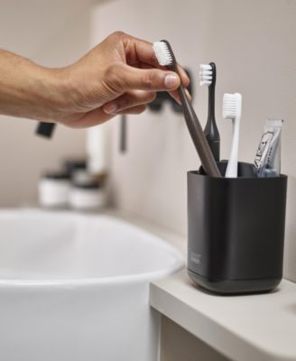 Easystore Matte 3-Section Toothbrush Caddy 