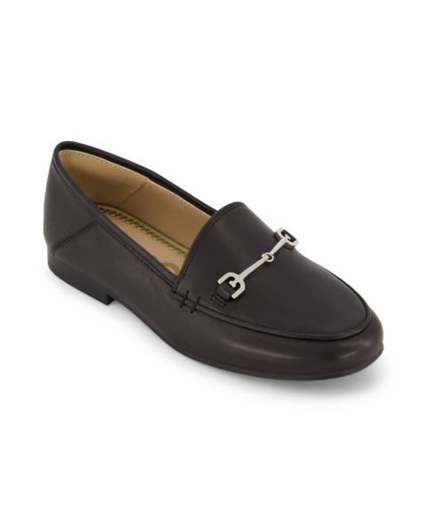 Детские лоферы Sam Edelman Leo Loraine с металлизированным логотипом, цвет: Чёрный