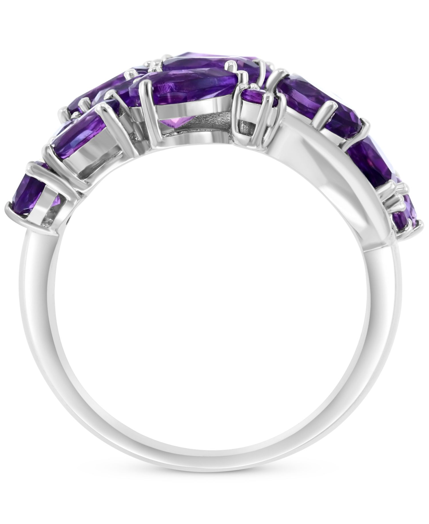 EFFY® Garnet Mixed Cut Cluster Ring (5-1/2 ct. t.w.) in Sterling Silver (Also in Amethyst)