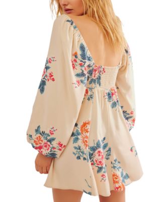 Free People Women's Francesca Floral-Print Mini Dress - Macy's