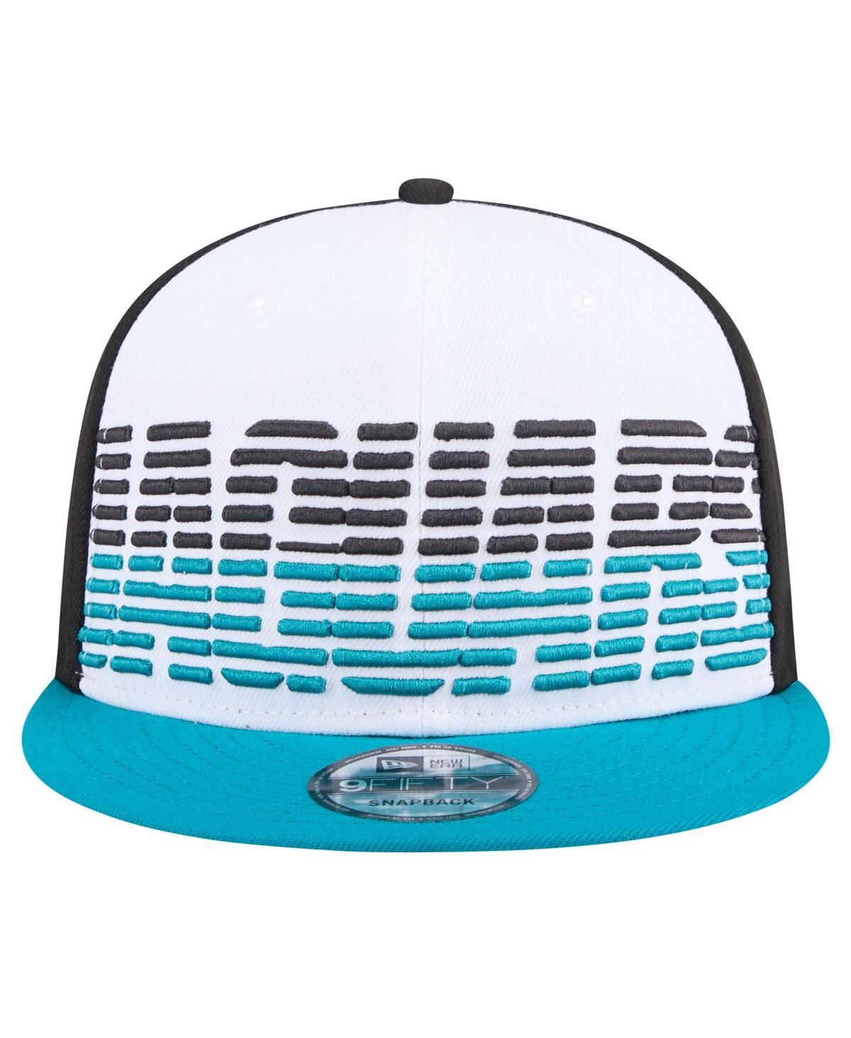 New Era Men's White/teal Jacksonville Jaguars Throwback Space 9fifty Snapback Hat In White Teal