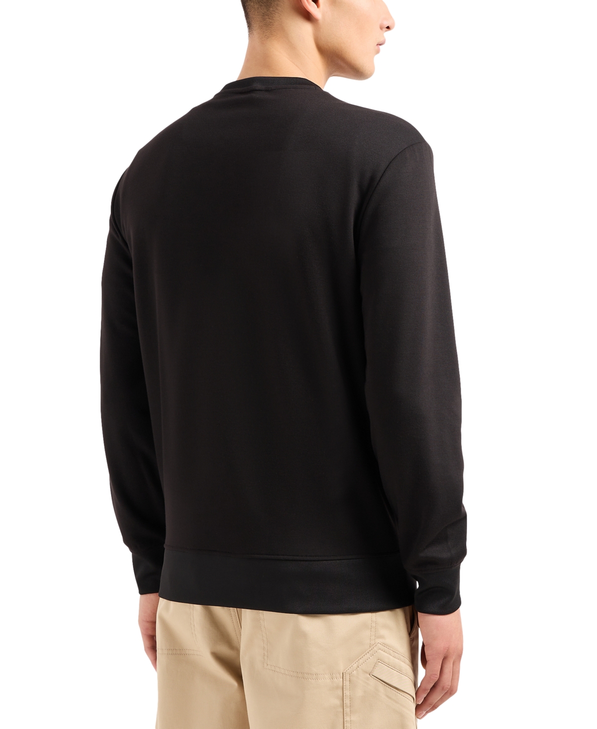 A|X Armani Exchange Men's Metallic Logo-Print Sweatshirt