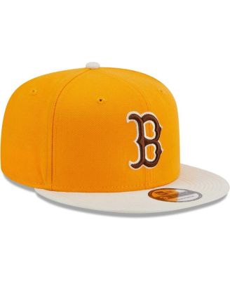 Men's Gold Boston Red Sox Tiramisu 9Fifty Snapback Hat
