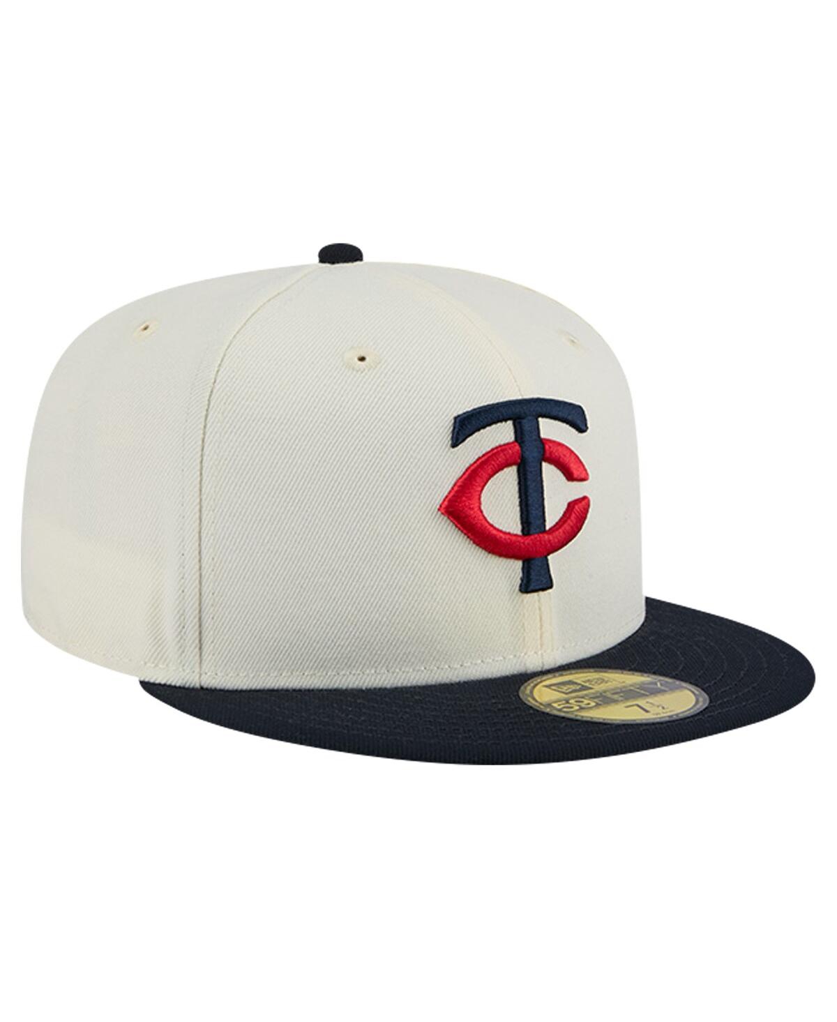 Shop New Era Men's White Minnesota Twins Evergreen Chrome 59fifty Fitted Hat