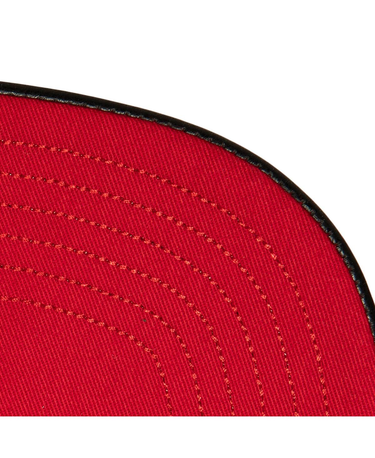 Mitchell & Ness Mitchell Ness Men's Black/red Chicago Blackhawks Day One Snapback Hat In Black Red