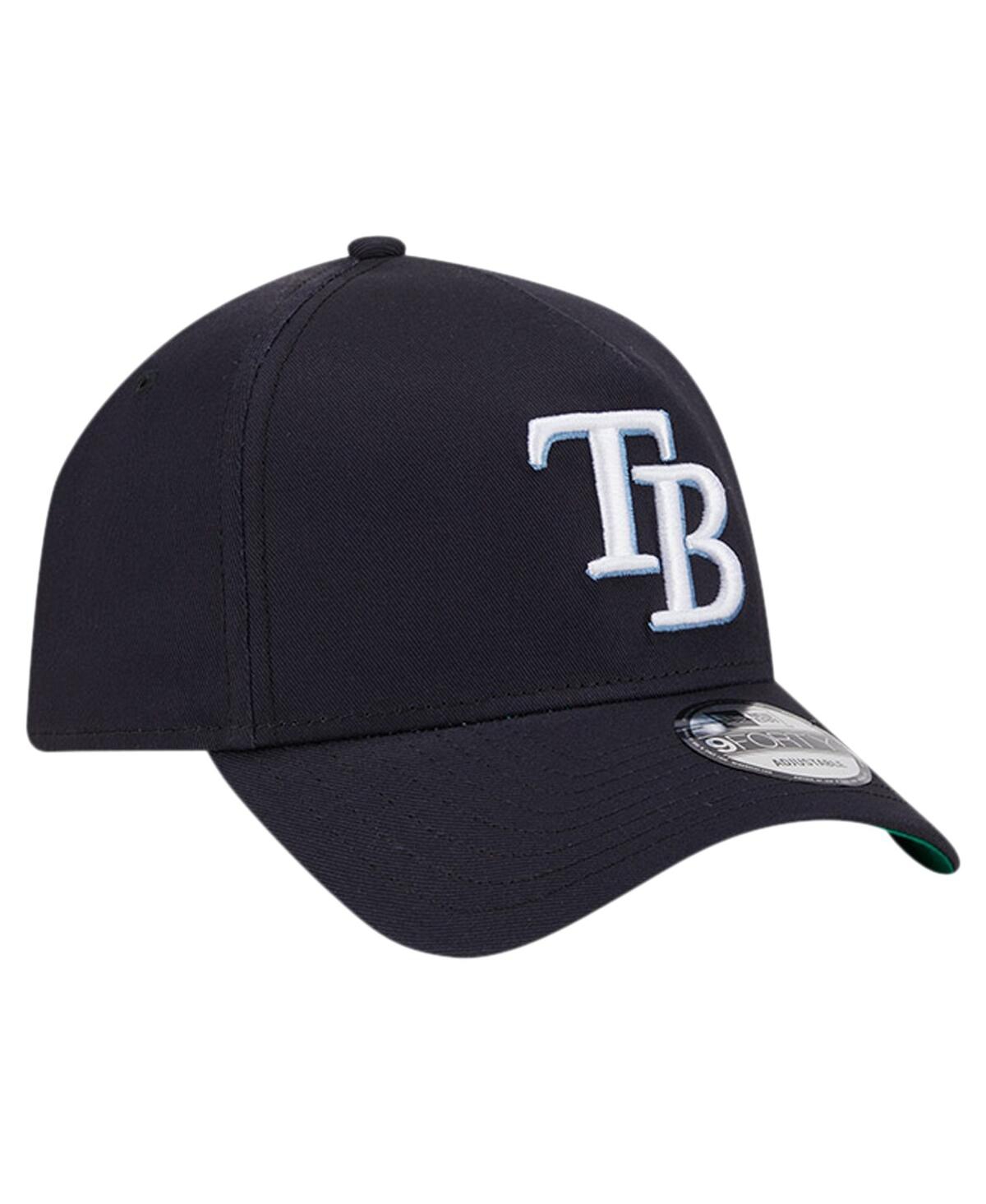 NEW ERA MEN'S NAVY TAMPA BAY RAYS TEAM COLOR A-FRAME 9FORTY ADJUSTABLE HAT
