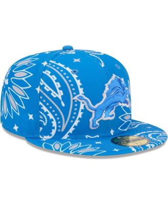 Men's Blue Detroit Lions Paisley 59Fifty Fitted Hat