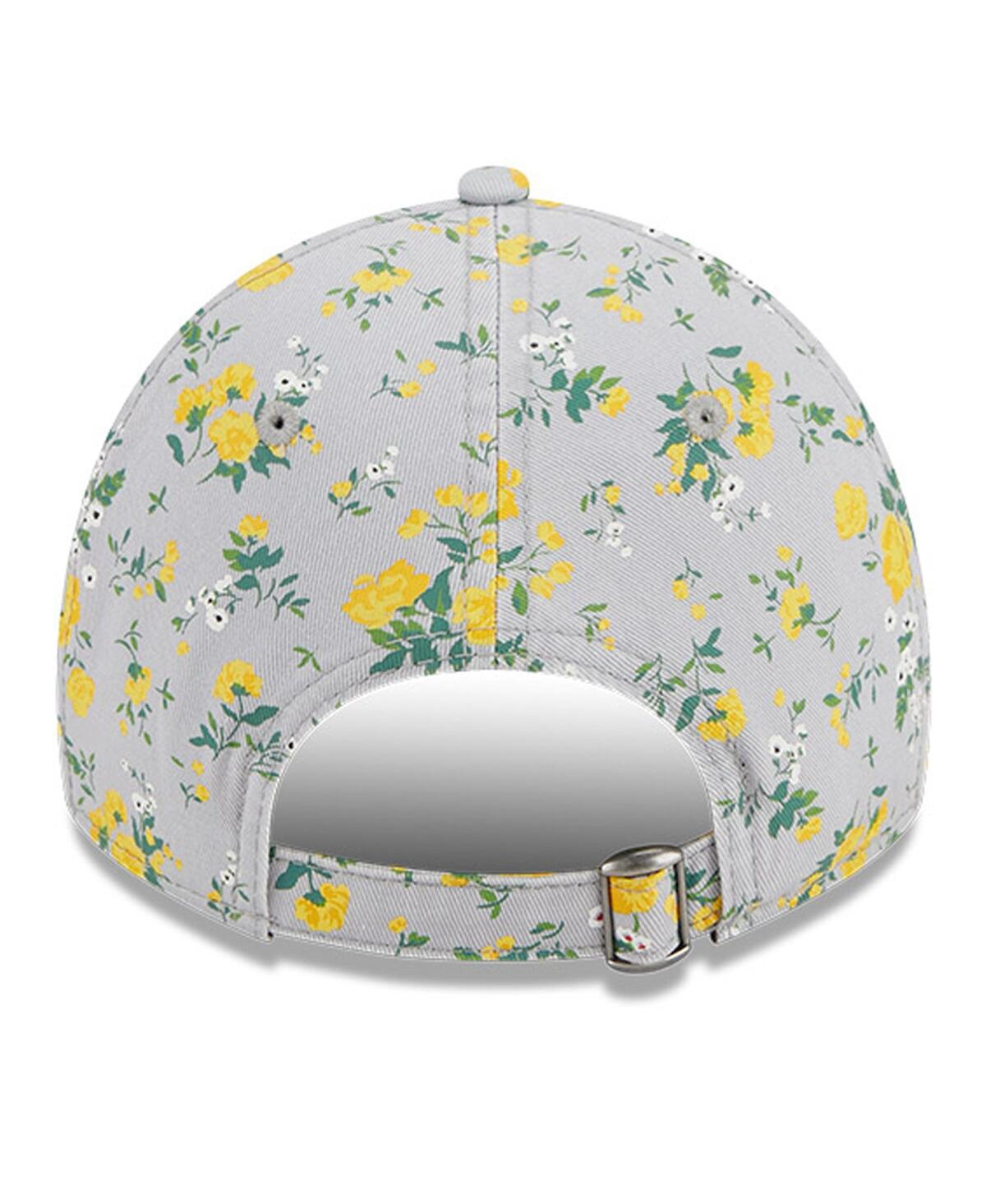 New Era Girls YouthGray Pittsburgh Steelers Bouquet 9Twenty Adjustable Hat