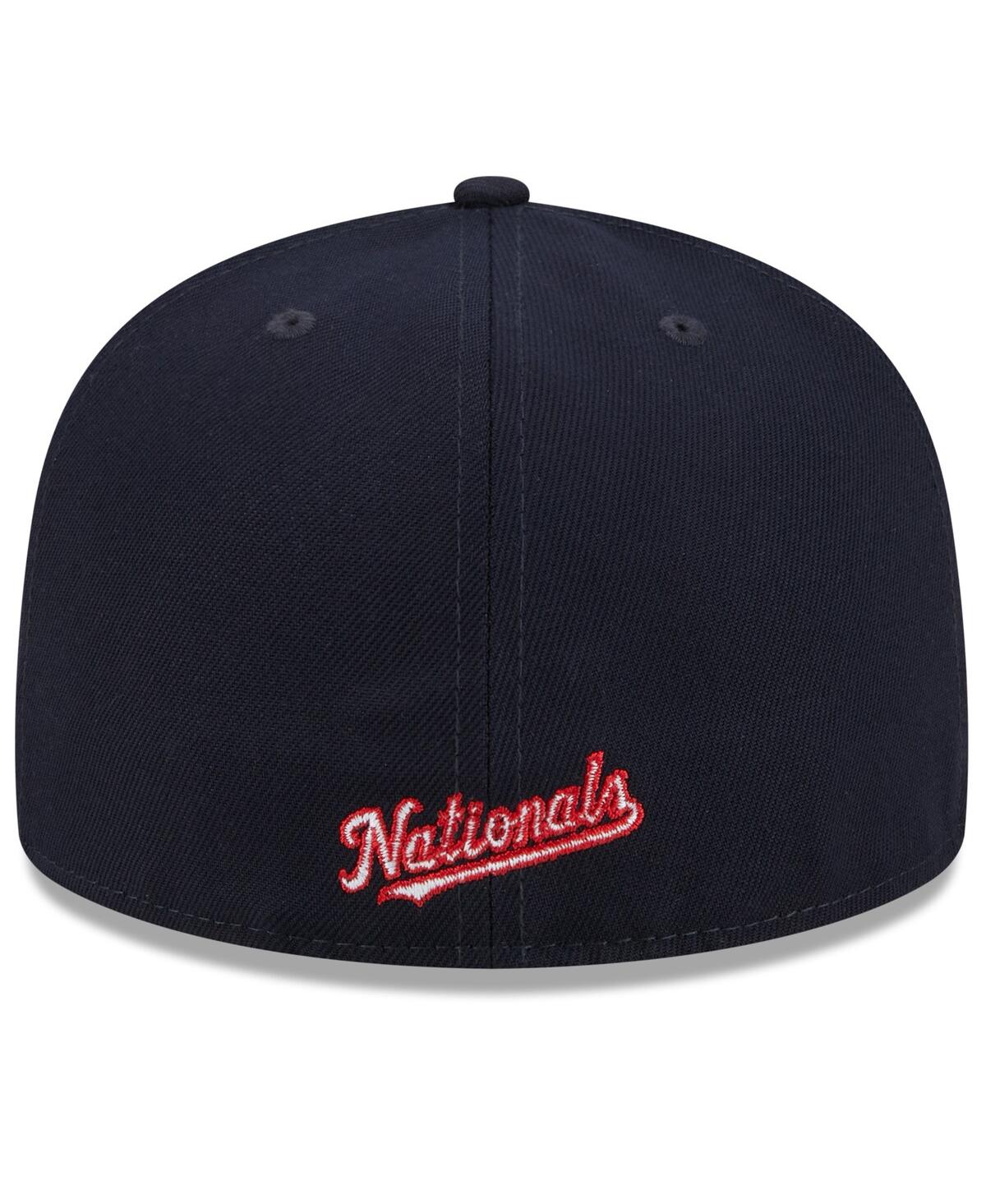 New Era Men's Red/Navy Washington Nationals Gameday Sideswipe 59Fifty Fitted Hat