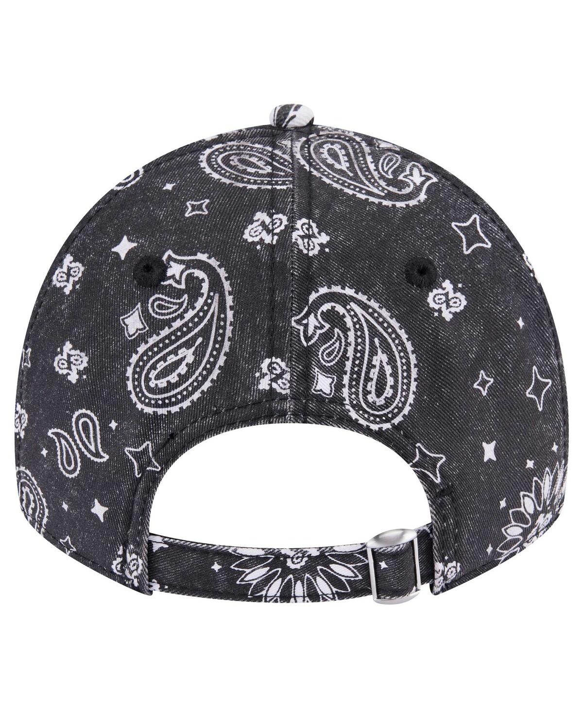 New Era Women's Black Cincinnati Bengals Paisley 9twenty Adjustable Hat In Black