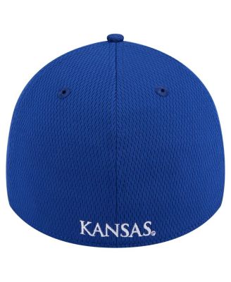 Men's Royal Kansas Jayhawks Active Slash Sides 39Thirty Flex Hat
