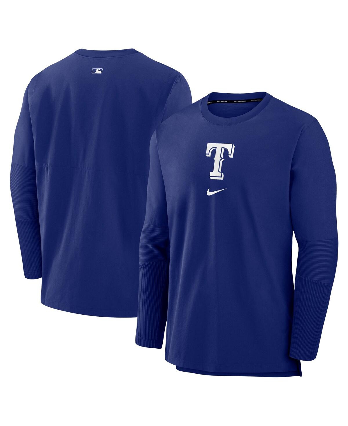 Men's Royal Texas Rangers Authentic Collection Player Performance Pullover Sweatshirt - Royal
