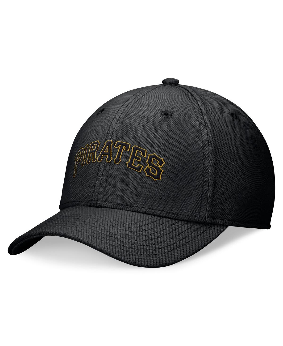 Nike Men's Black Pittsburgh Pirates Evergreen Performance Flex Hat In Black