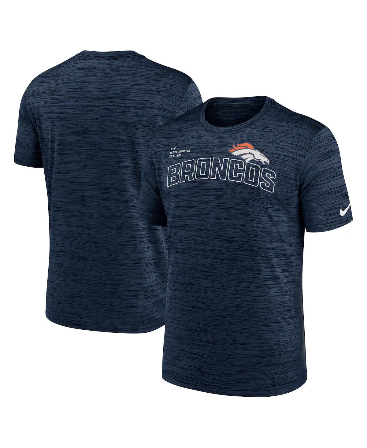 Nike Men's Navy Denver Broncos Velocity Arch Performance T-Shirt - Collegenvy