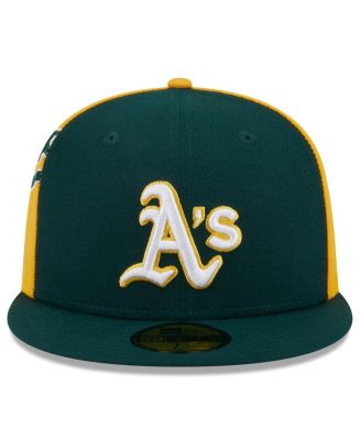 Men's Green/Gold Oakland Athletics Gameday Sideswipe 59Fifty Fitted Hat