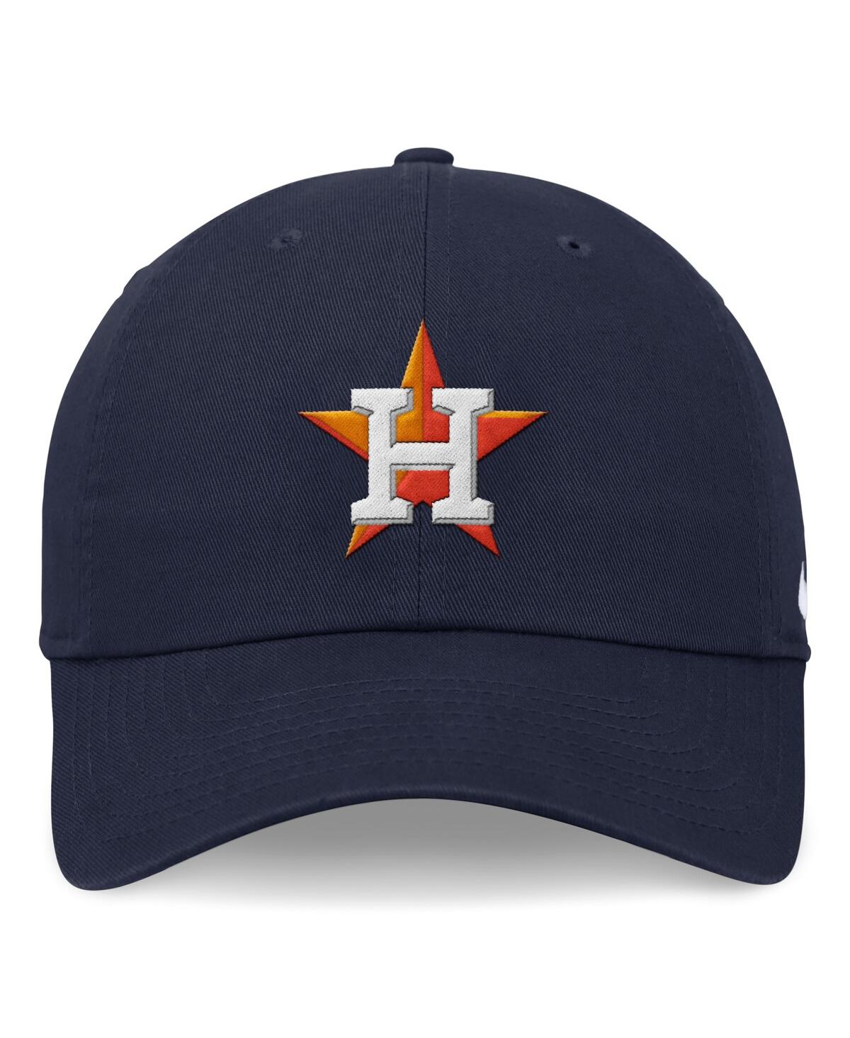 Nike Men's Navy Houston Astros Evergreen Club Adjustable Hat In Collegenvy