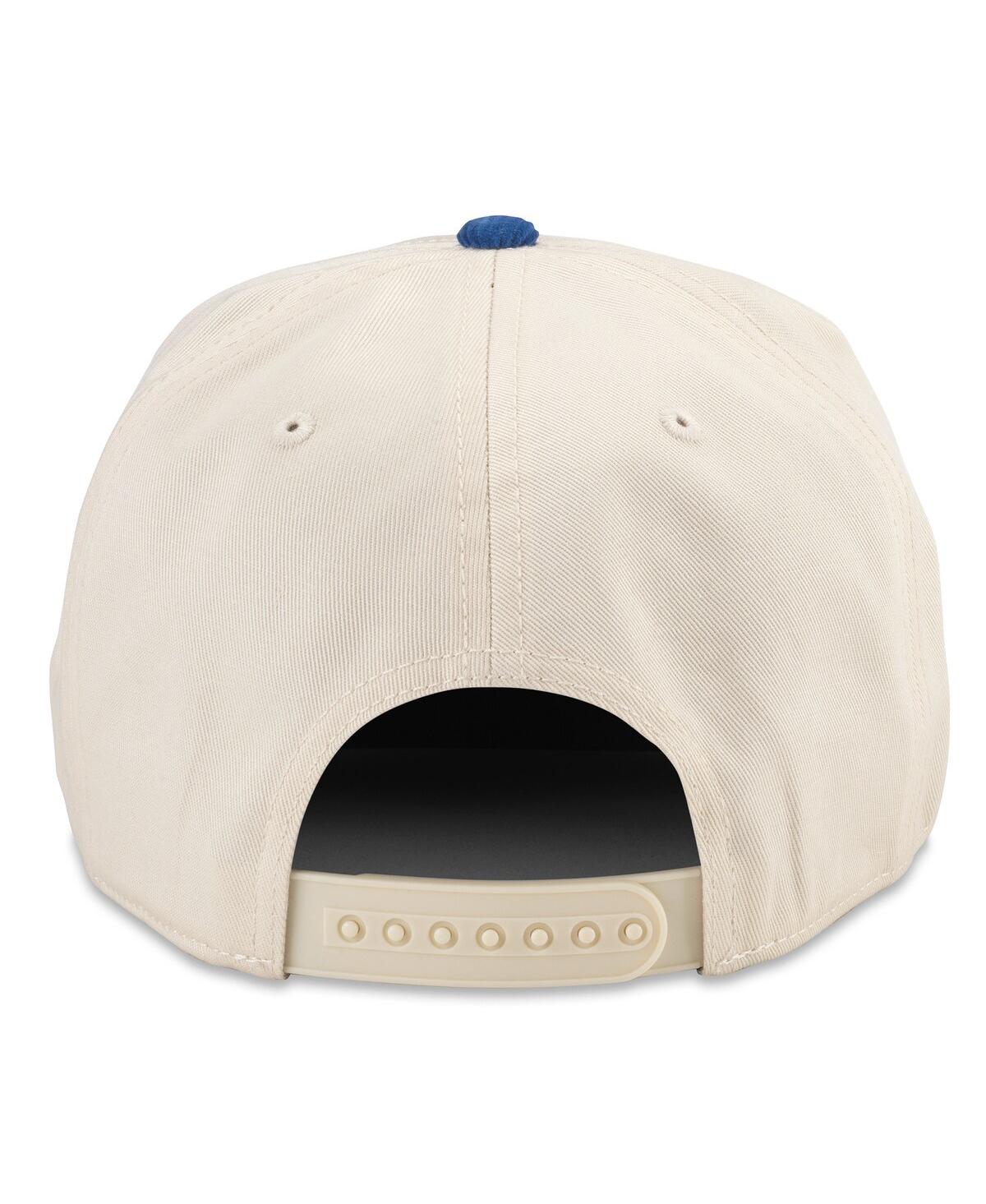 Shop American Needle Men's White/blue Tampa Bay Lightning Burnett Adjustable Hat In Cream-roya
