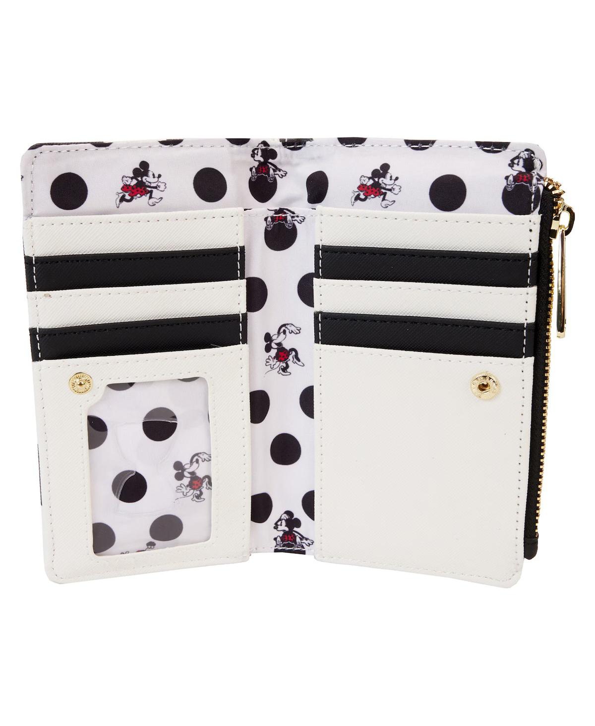 Shop Loungefly Mickey Friends Minnie Mouse Rocks The Dots Classic Flap Wallet In No Color