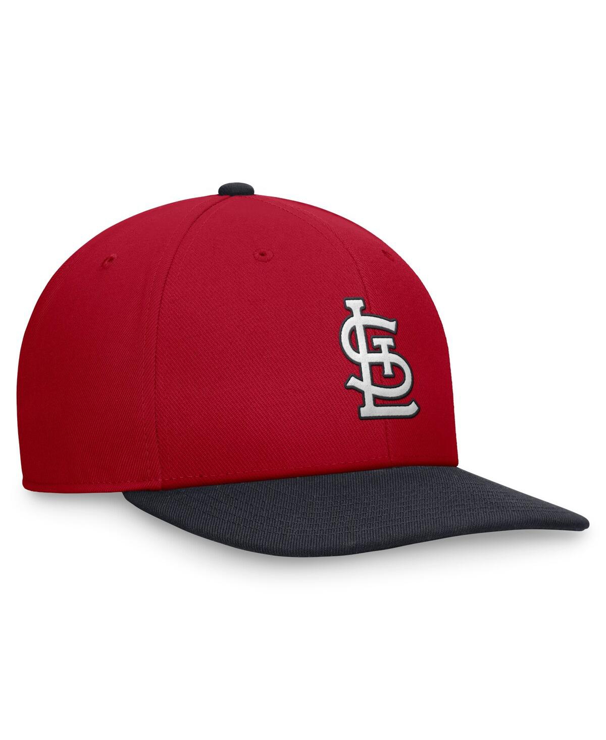 Shop Nike Men's Red/navy St. Louis Cardinals Evergreen Two-tone Snapback Hat In Gmrd,ptibl