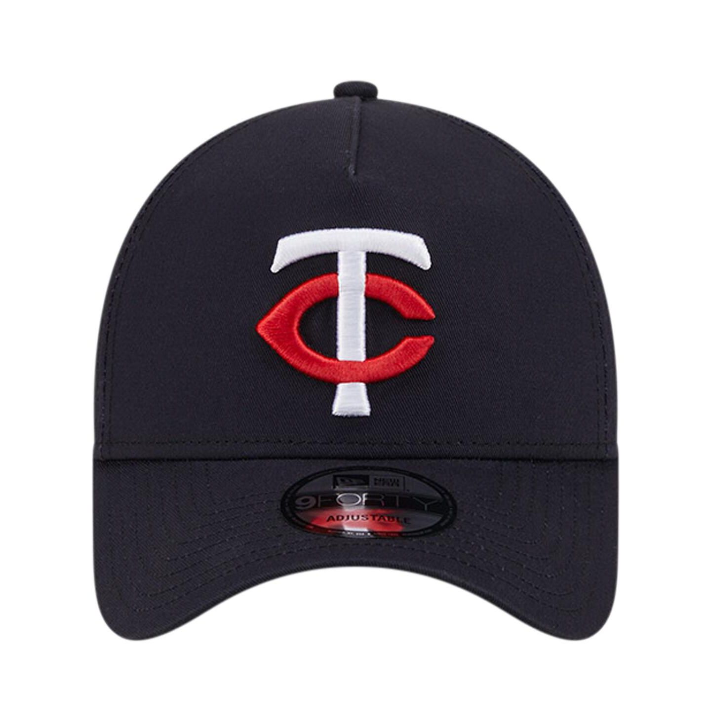 Мужская кепка New Era Navy Minnesota Twins Team Color A-Frame 9Forty Adjustable Hat — фото 4