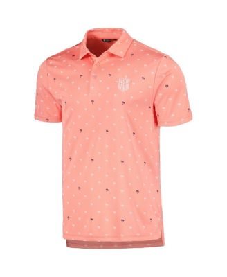 Men's Coral USMNT Groove Performance Polo