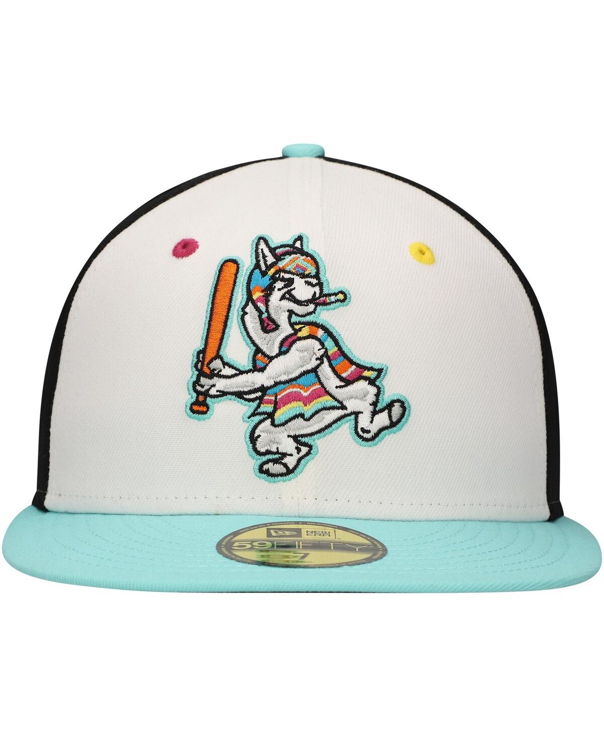 New Era Men's White Llamas de Hickory Copa de la Diversion 59Fifty Fitted Hat