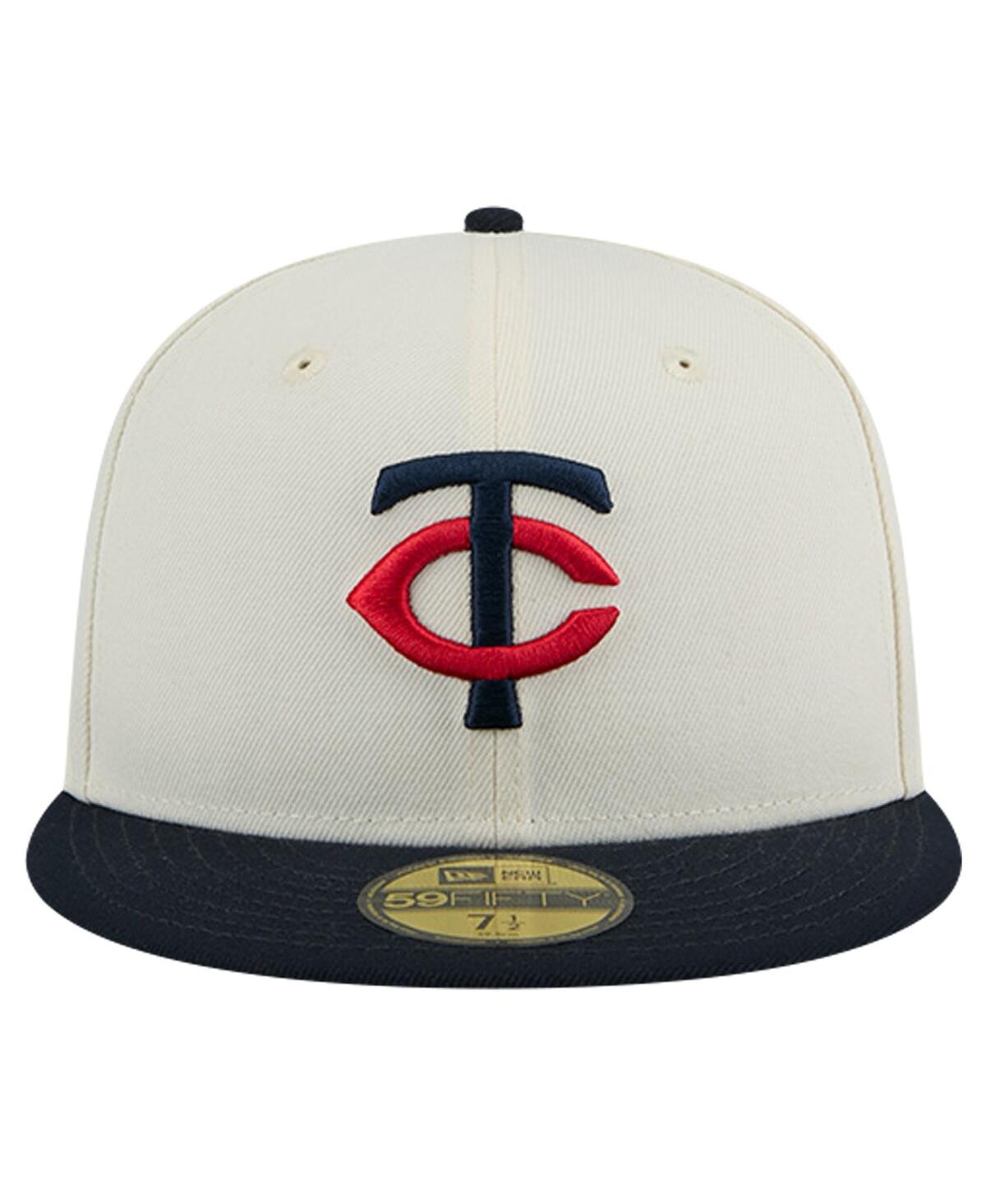 Shop New Era Men's White Minnesota Twins Evergreen Chrome 59fifty Fitted Hat
