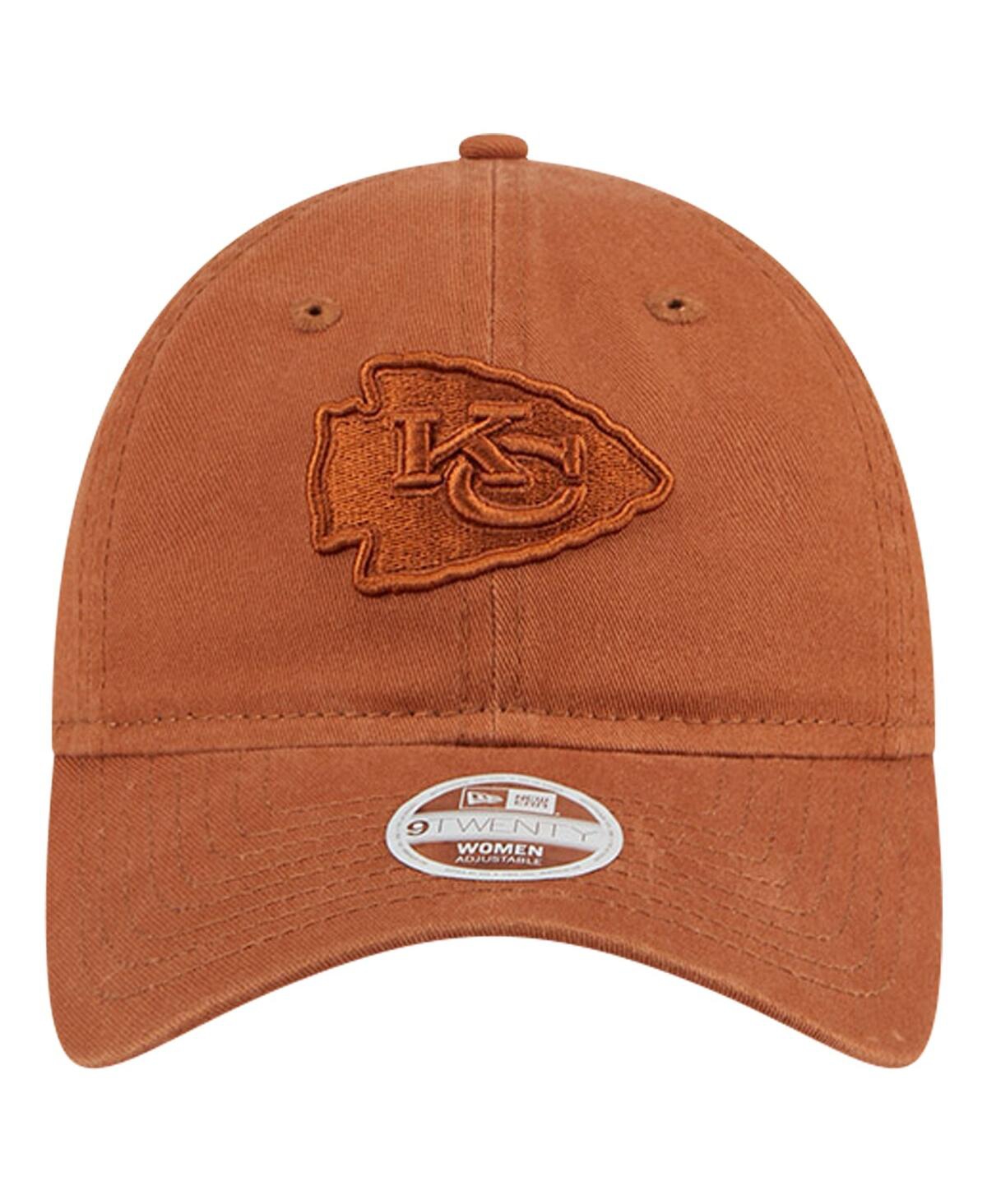 Shop New Era Women's Bronze Kansas City Chiefs Color Pack 9twenty Adjustable Hat