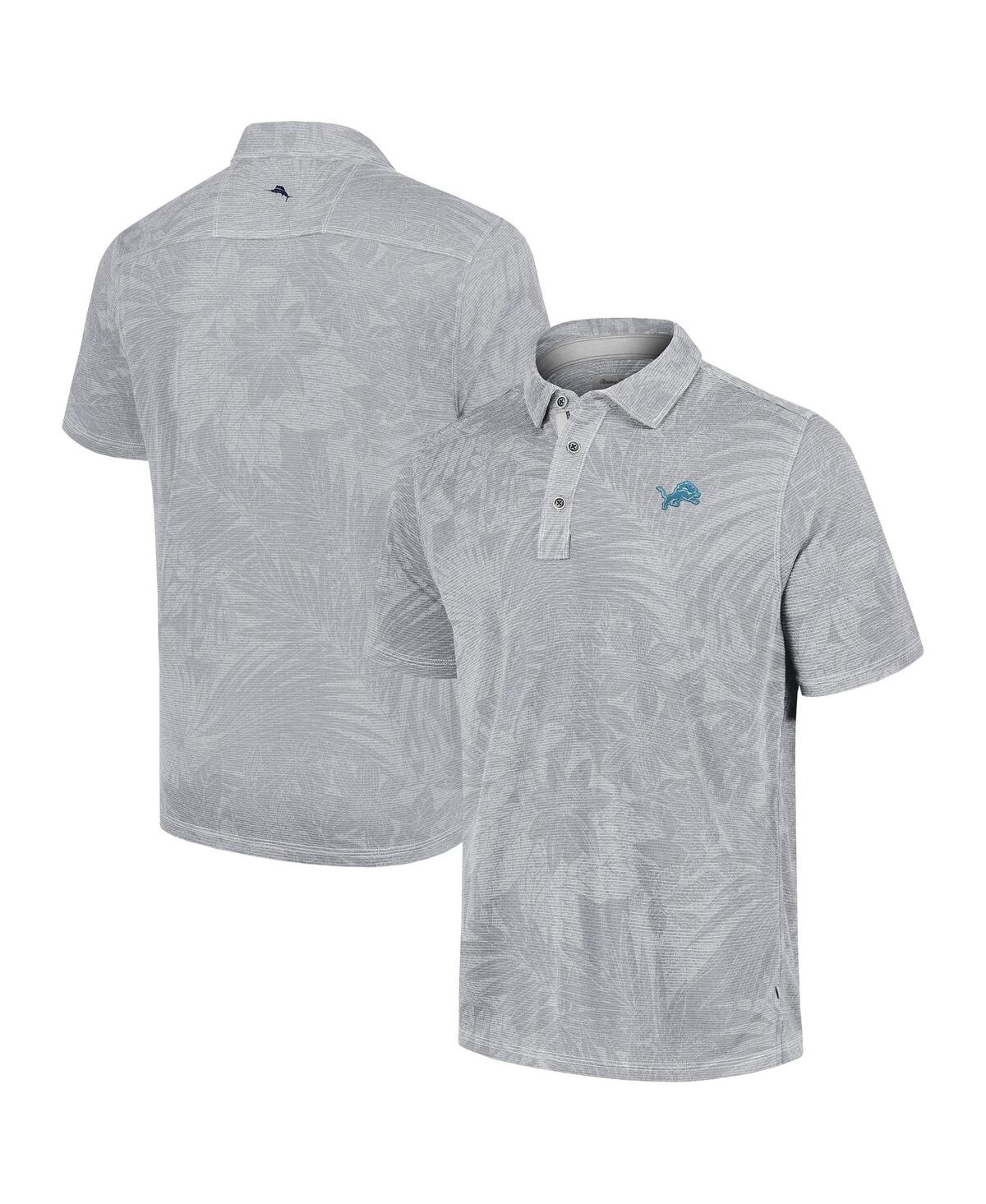 Tommy Bahama Men's Gray Detroit Lions Sport Santiago Paradise Polo In Gray