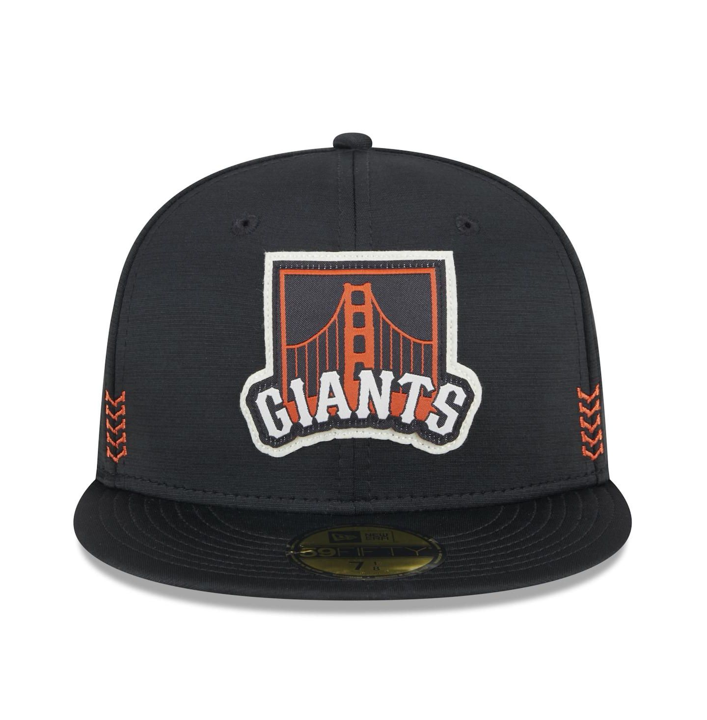 Мужская кепка New Era Black San Francisco Giants 2024 Clubhouse 59FIFTY Fitted Hat — фото 7