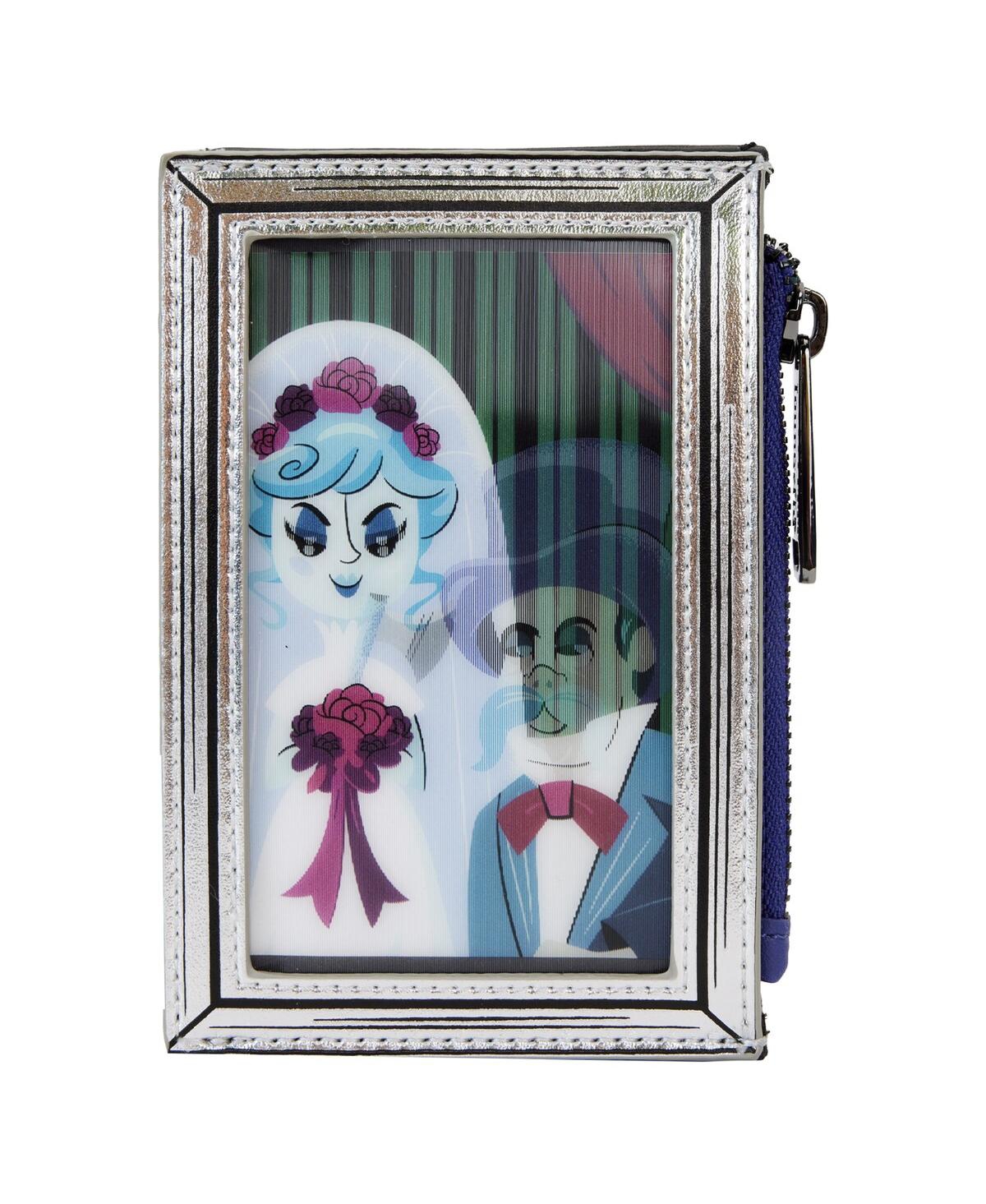 Loungefly The Haunted Mansion The Black Widow Bride Cardholder In Gray