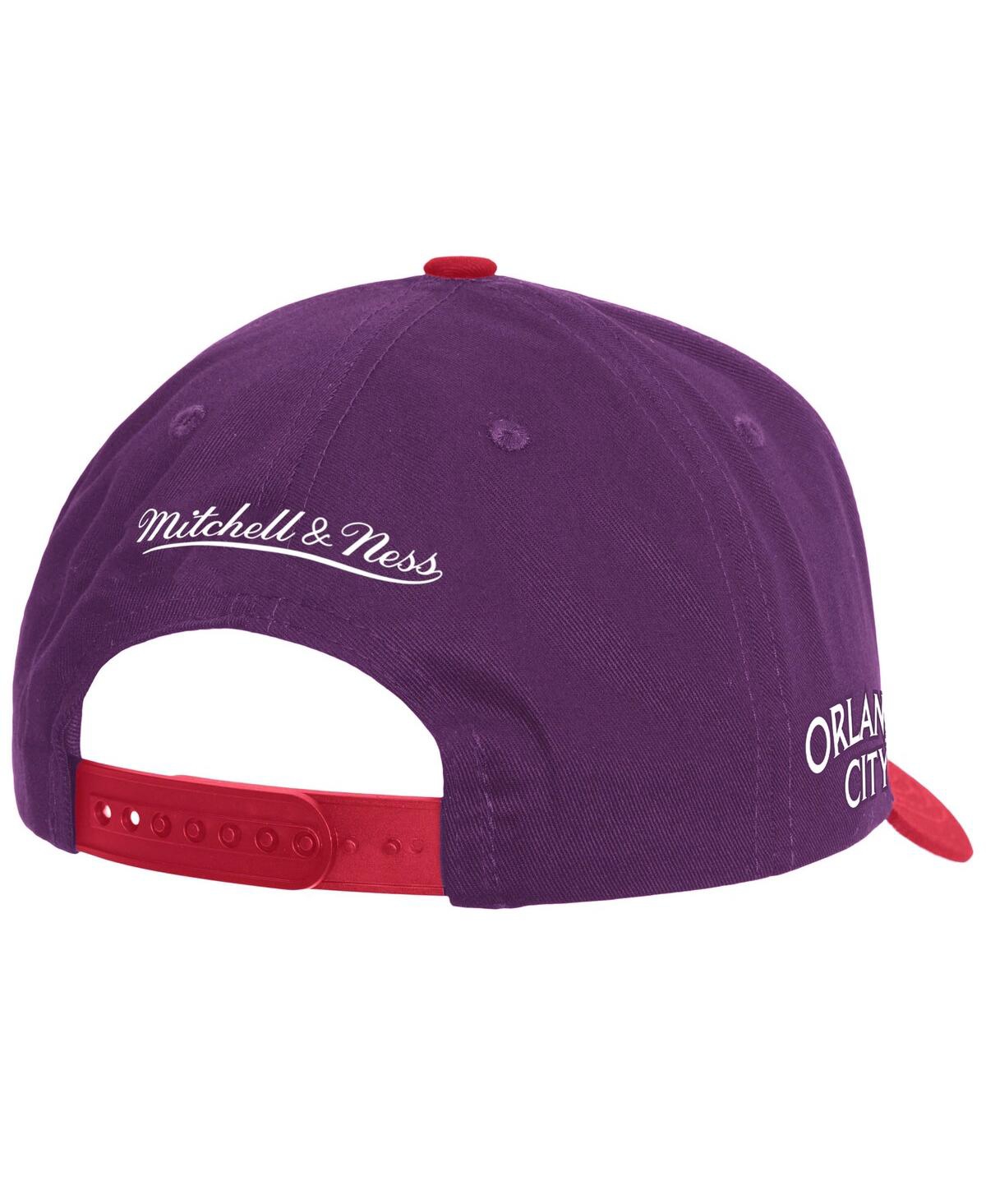 Mitchell & Ness Mitchell Ness Men's Purple Orlando City Sc 10th Anniversary Pro Adjustable Hat In Purple