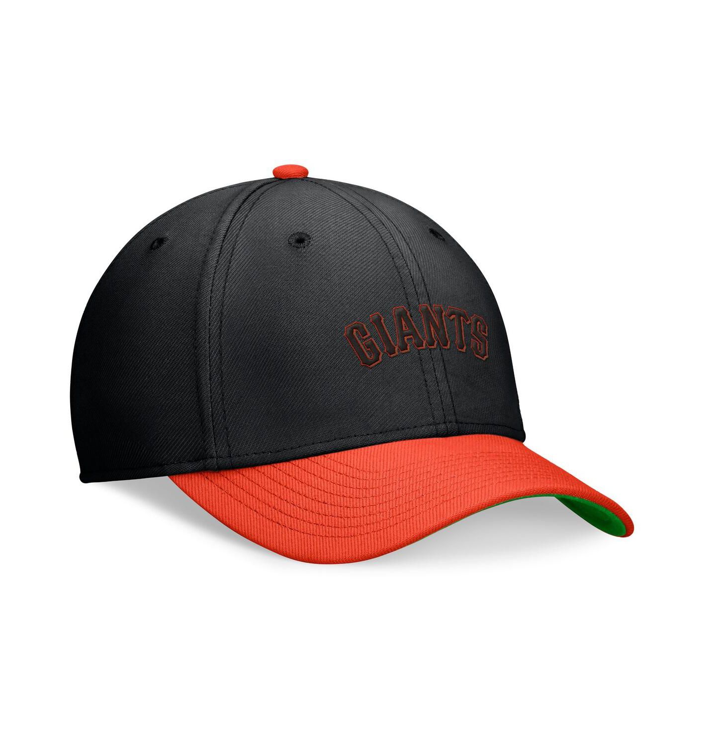 Мужской головной убор Nike Black/Orange San Francisco Giants Cooperstown Collection Rewind Swooshflex Performance Hat — фото 3