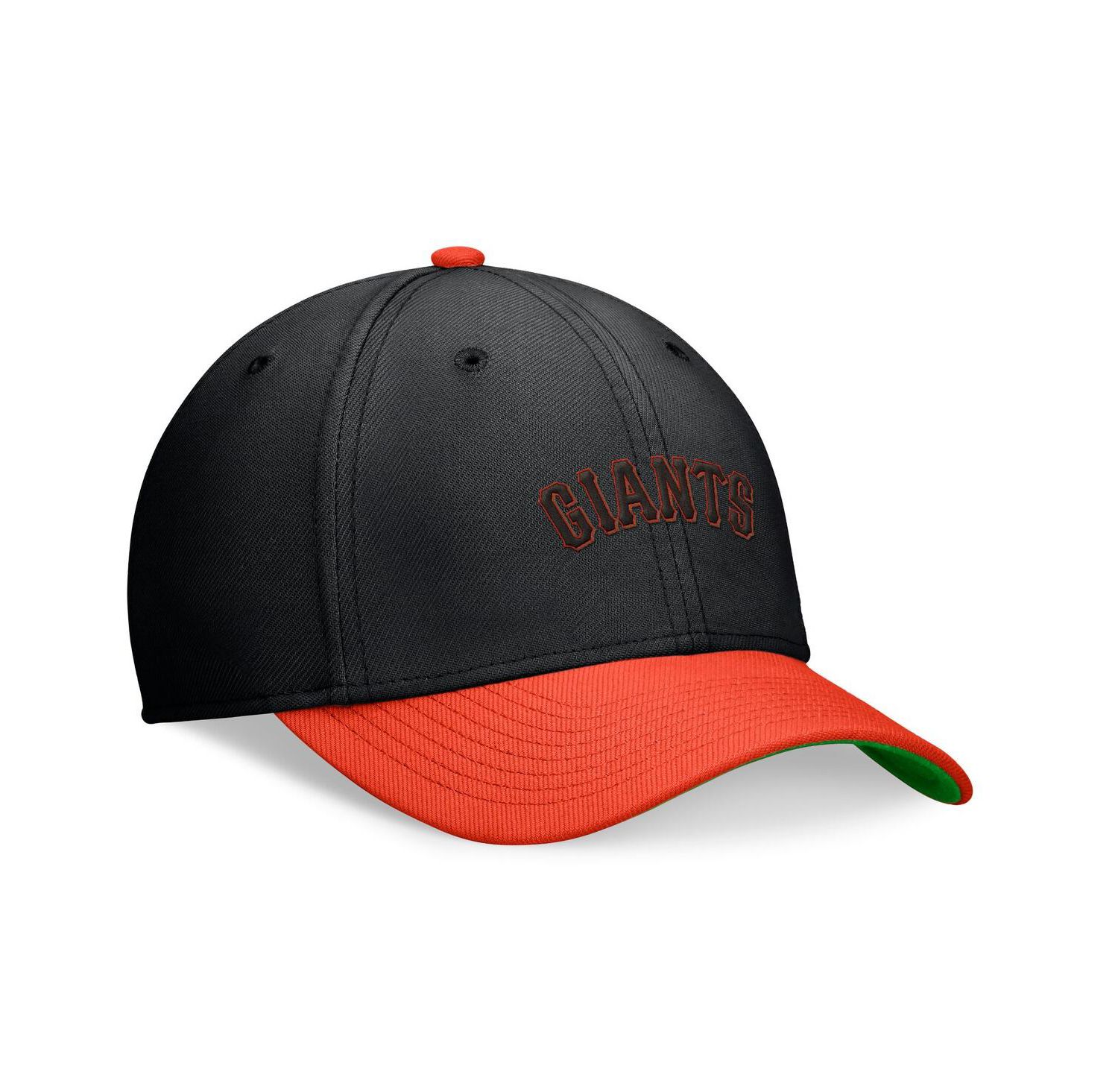 Men's Black/Orange San Francisco Giants Cooperstown Collection Rewind Swooshflex Performance Hat