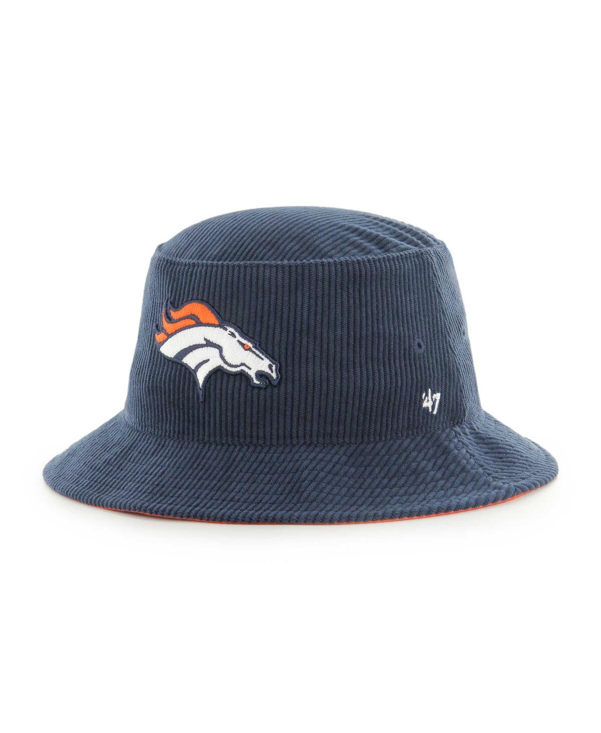 47 Brand Men's Navy Denver Broncos Thick Cord Bucket Hat In Navy
