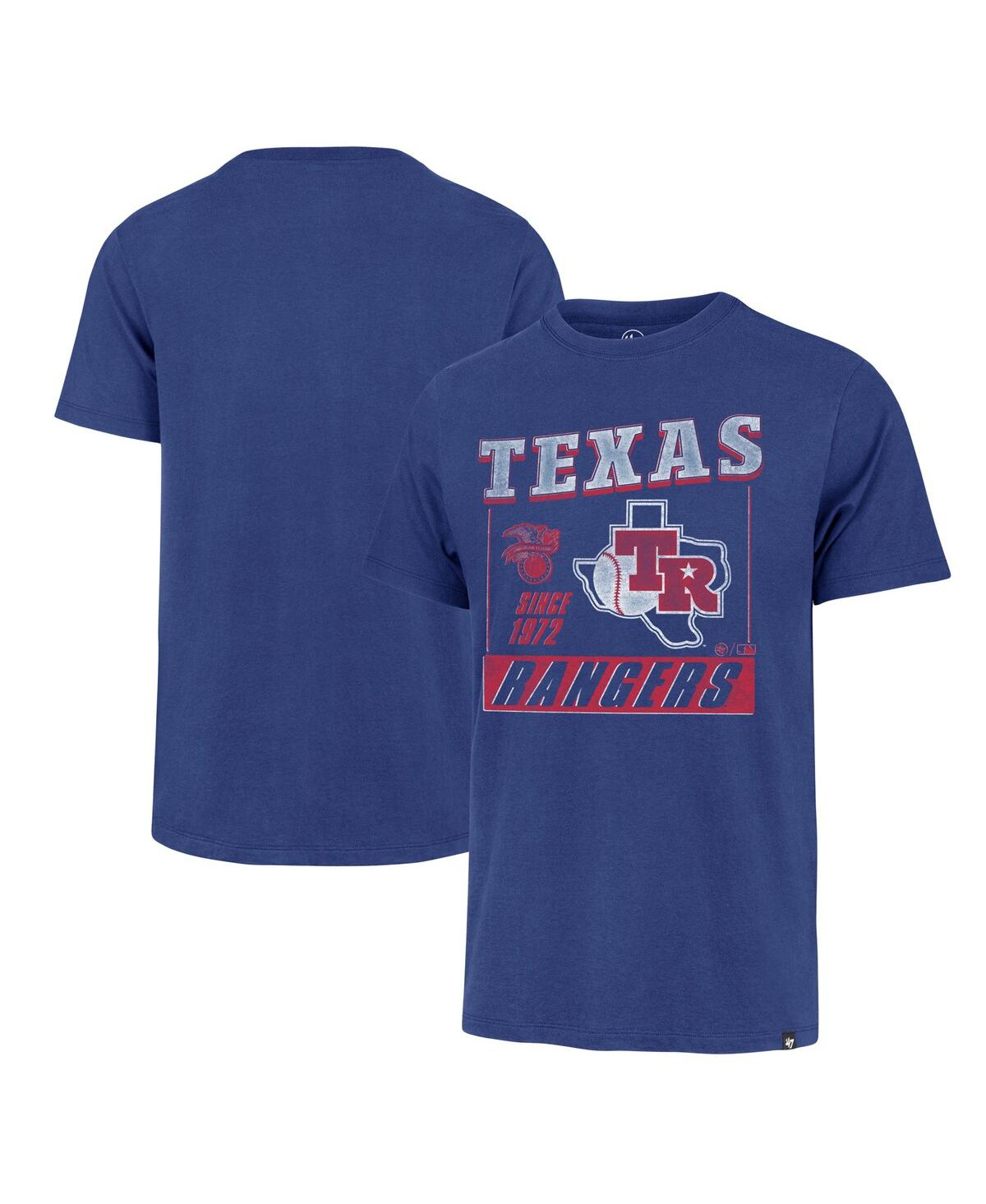 Shop 47 Brand Men's Royal Texas Rangers Outlast Franklin T-shirt