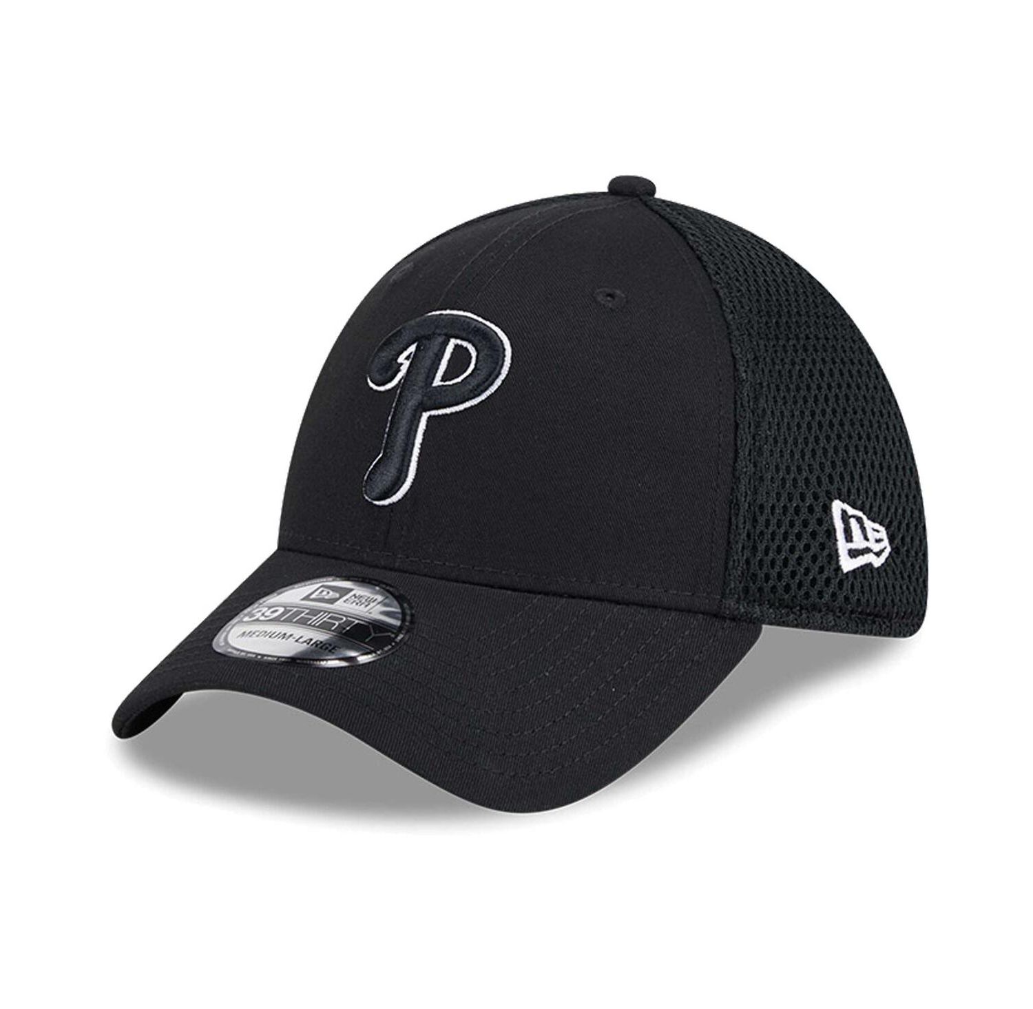 Men's Philadelphia Phillies Evergreen Black White Neo 39Thirty Flex Hat