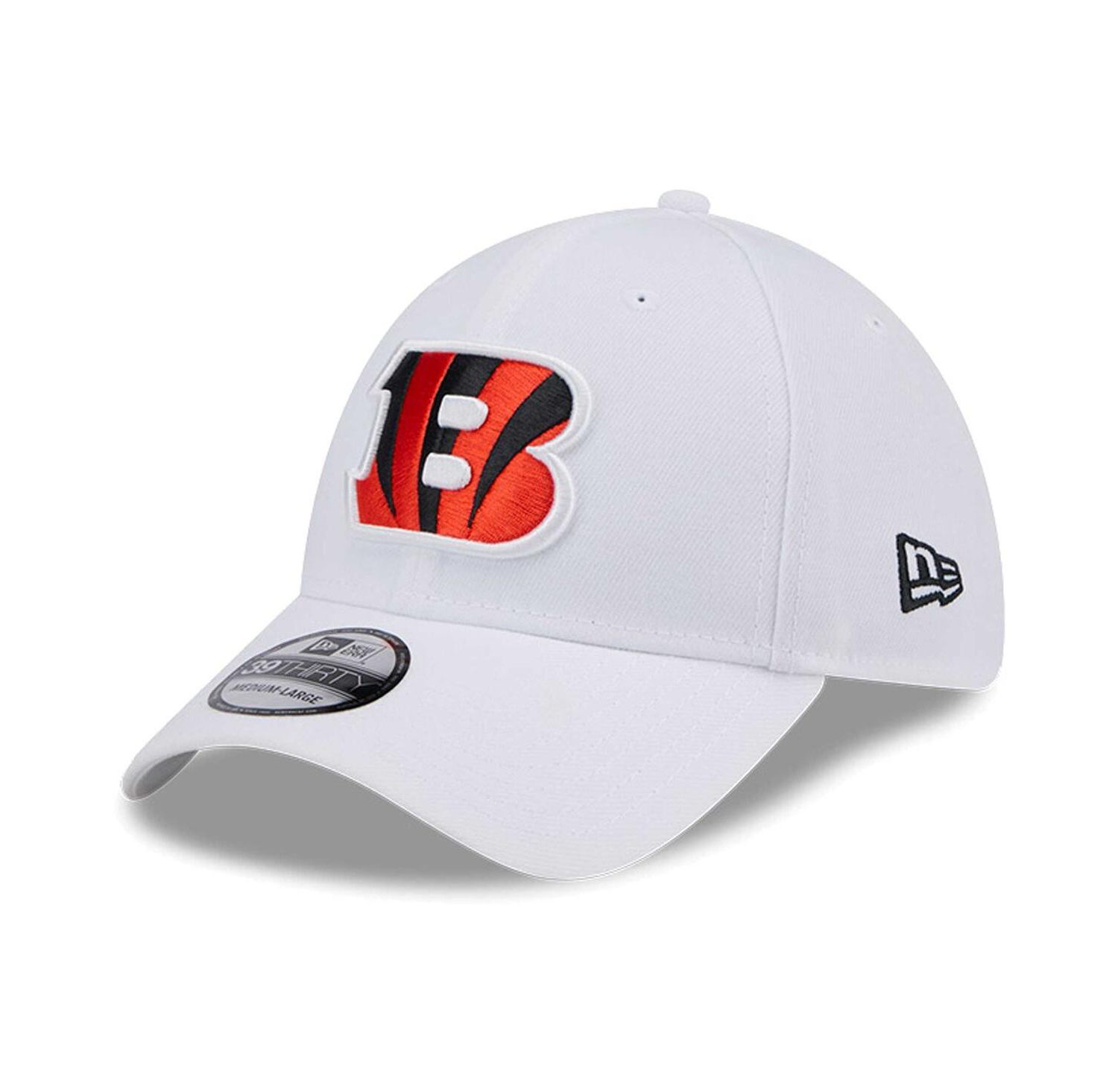 Men's White Cincinnati Bengals Main 39Thirty Flex Hat