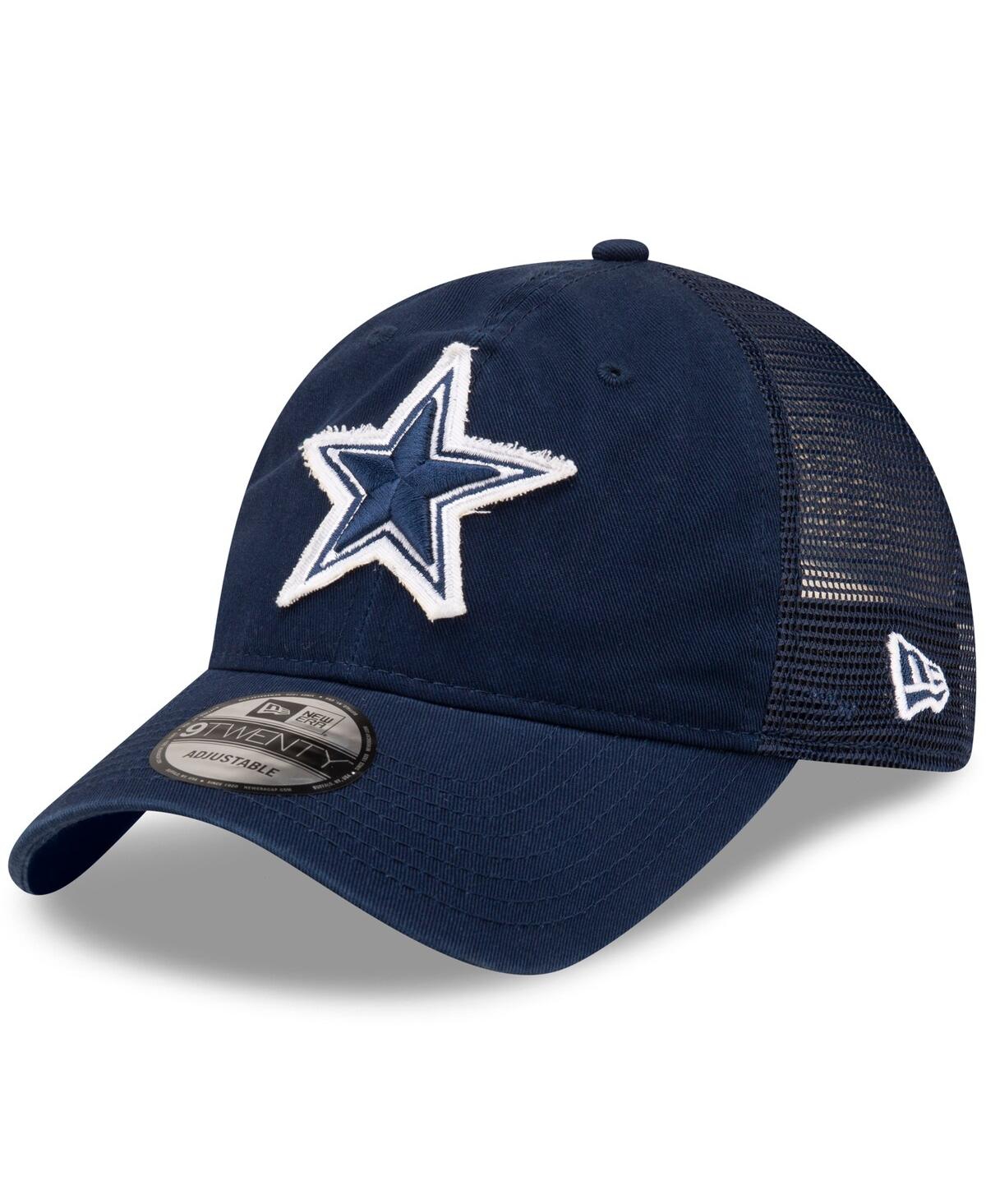 Men's Navy Dallas Cowboys Game Day 9Twenty Adjustable Trucker Hat - Navy