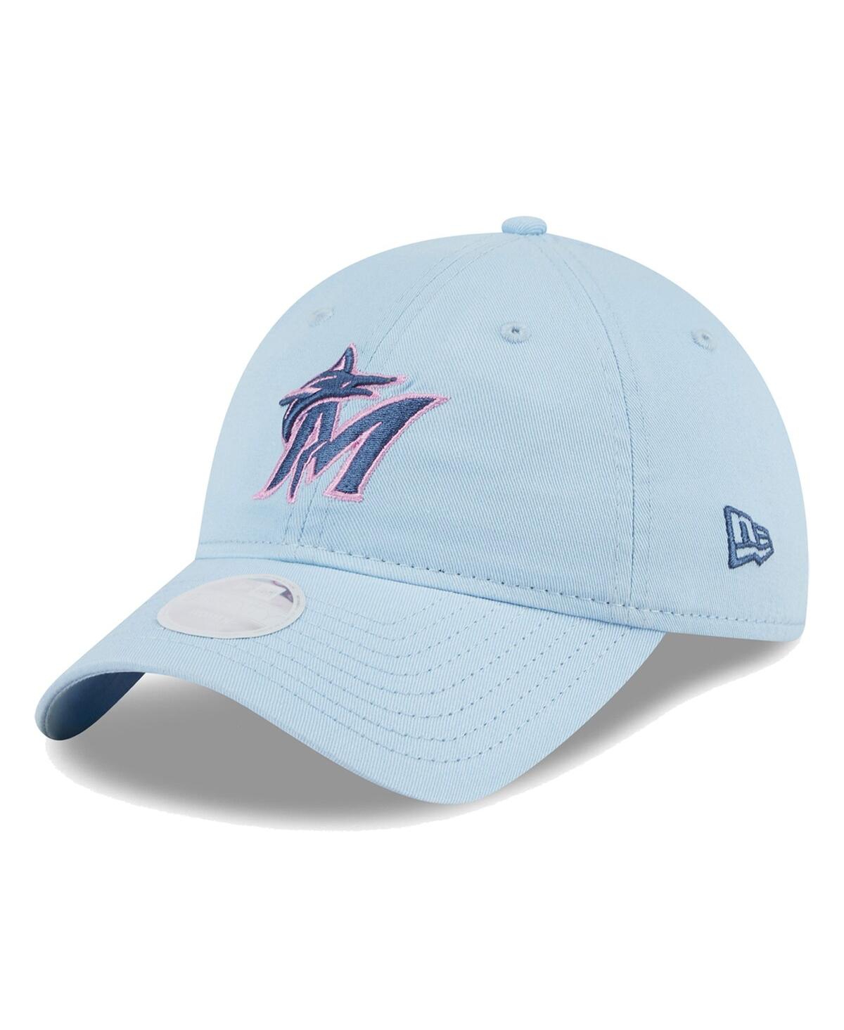 Women's Miami Marlins Multi Light Blue 9Twenty Adjustable Hat - Light Blue