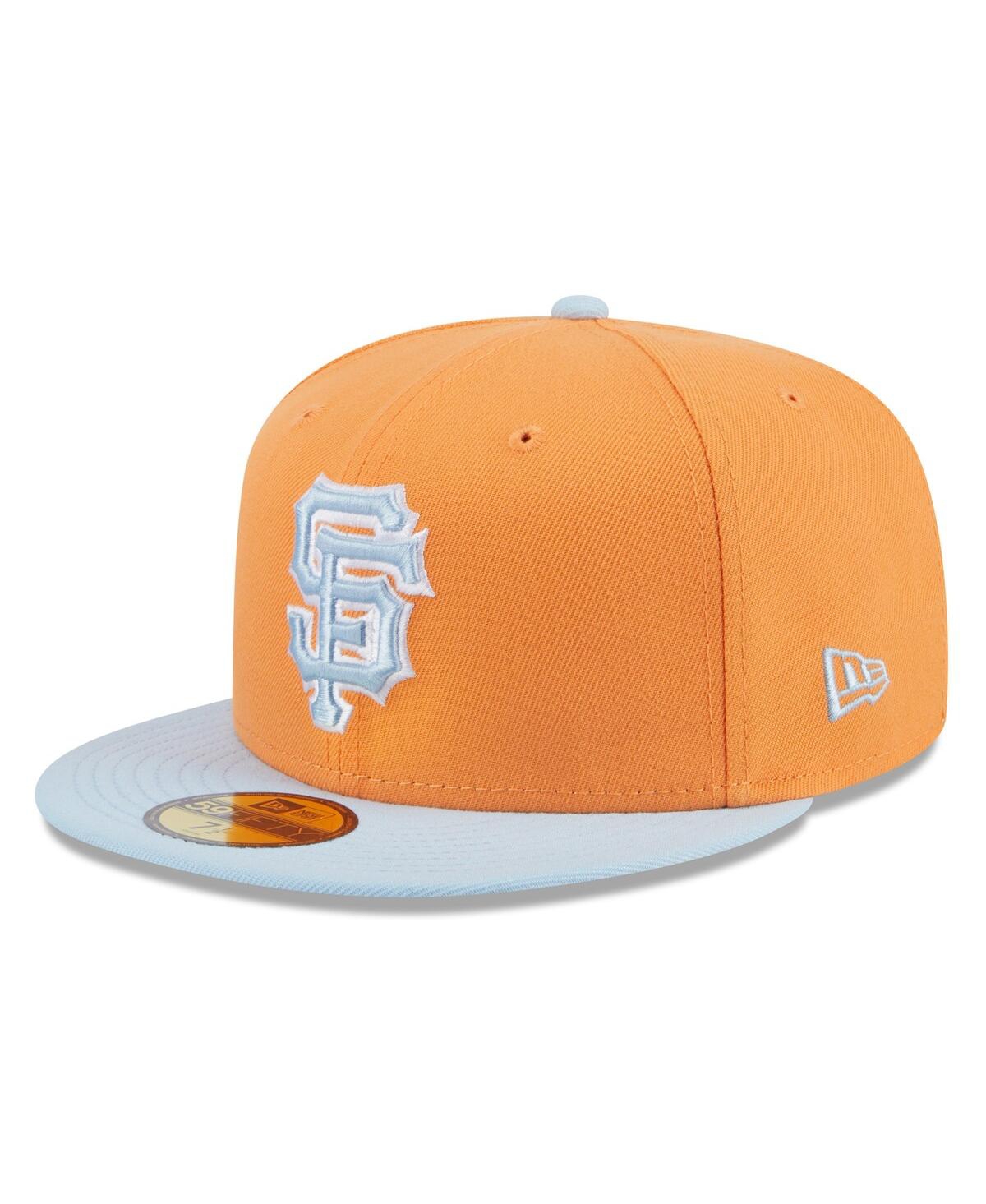 Men's Orange/Light Blue San Francisco Giants Spring Color Basic Two-Tone 59Fifty Fitted Hat - Orange Lig
