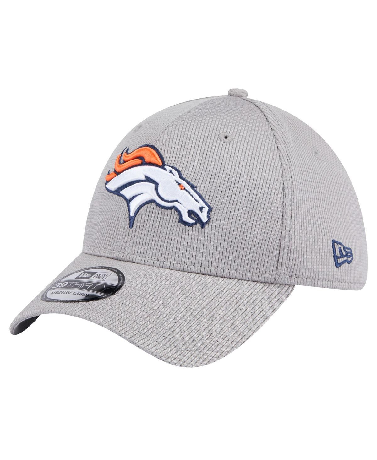Men's Gray Denver Broncos Active 39Thirty Flex Hat - Gray