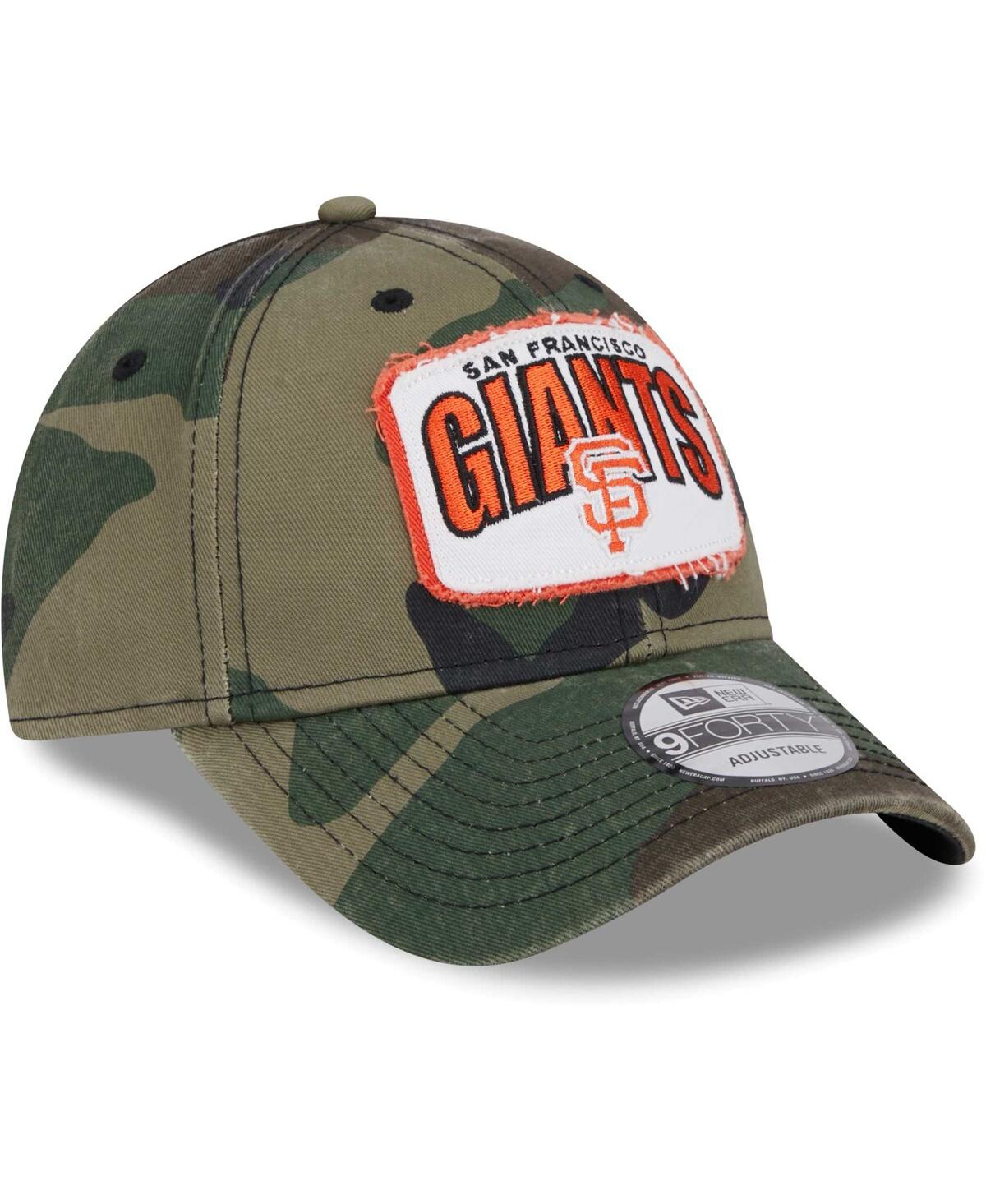 New Era Men's Camo San Francisco Giants Gameday 9forty Adjustable Hat In Camo