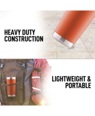 20oz Stainless Steel Tumbler With Lid and Straw - Sweat-Free Travel Coffee Mug Tumbler Cups