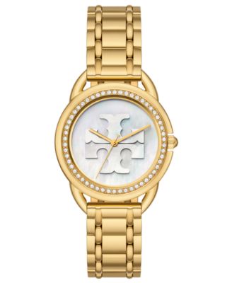Tory Burch - Women's Miller Gold-Tone Stainless Steel Bracelet Watch 34mm